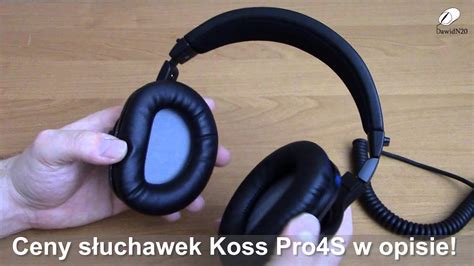 Słuchawki premium Koss Pro4S Hands On YouTube