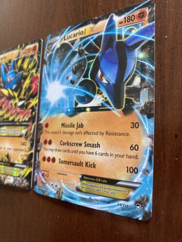 Mavin MEGA M LUCARIO EX and Basic LUCARIO EX POKÉMON cards