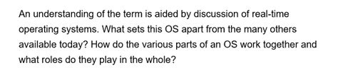 Answered An Understanding Of The Term Is Aided… Bartleby