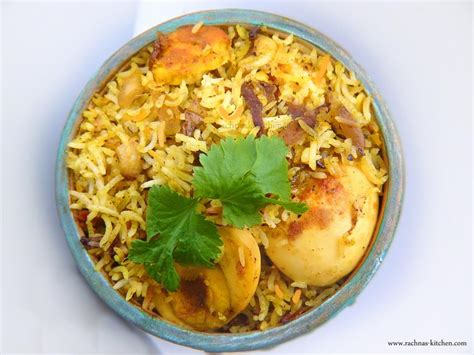 Egg Biryani Recipe | Anda Biryani - Rachna's Kitchen