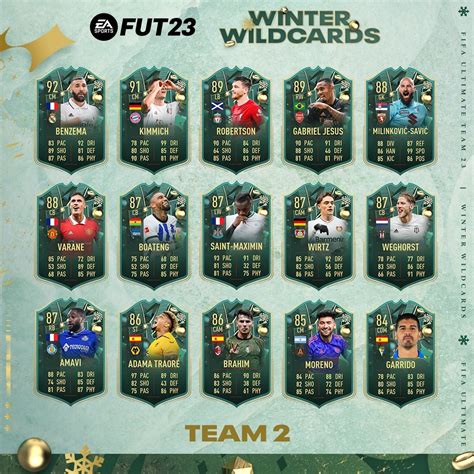 Fifa 23fut 23 Winter Wildcards Time 2 Veja Cartas E Jogadores