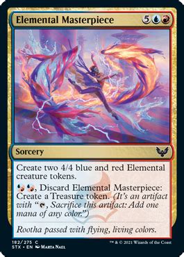 Elemental Masterpiece Mtg Art From Strixhaven Set By Marta Nael Art