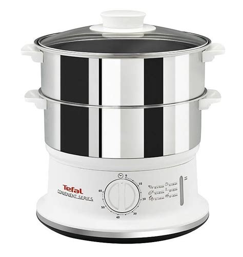 Tefal Vc145140 Electric Food Steamer 900w 6 Litre 2 Tier White Electrical Deals