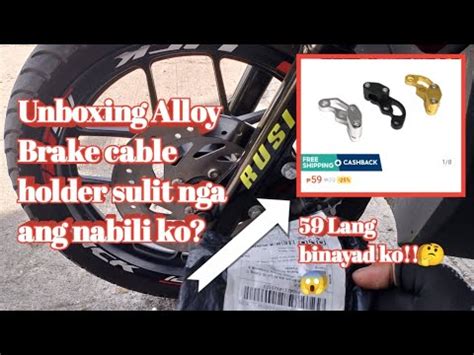 Unboxing Alloy Brake Cable Holder Para Rusi Flair125 Gy6 Flair125