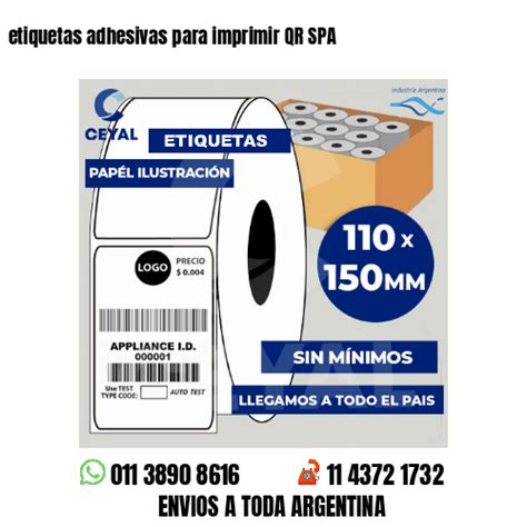 Etiquetas Adhesivas Para Imprimir Qr Spa Ribbon Argentina