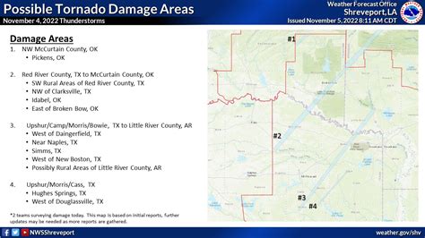 NWS Shreveport On Twitter Here Is A Prelim Map Of Possible Damage