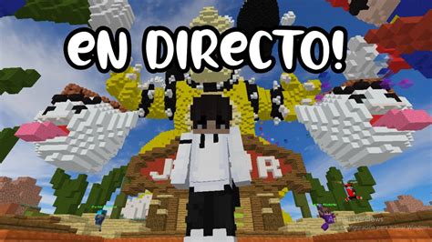 DIRECTO DE MINECRAFT NO PREMIUM JUGANDO CON SUBS SKY WARS Y BED WARS