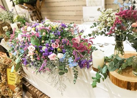 ナチュラルで可憐な印象になる♡グリーンand小花メインの高砂装花コーディネート7選＊ Table Flowers Wedding