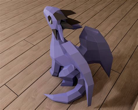 Dragon Papercraft Template