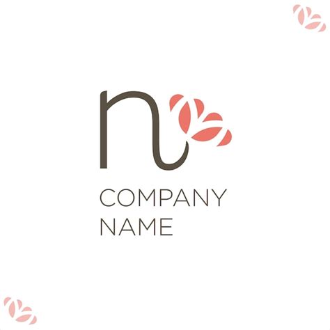 Premium Vector N Letter Logo Design Flower And Female Modern Concept