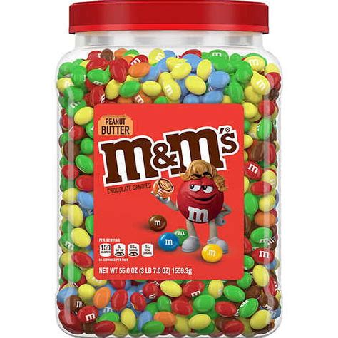 Mandms Peanut Butter Chocolate Candies 55 Oz