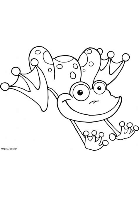 Basic Drawing Frog Coloring Page