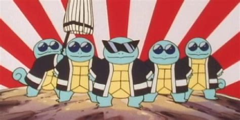 Pokemon Fan Recreates Squirtle Squad Anime Scene In Sprite Form