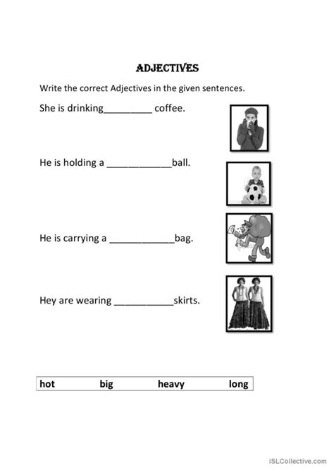 Adjectives Picture Description English Esl Worksheets Pdf And Doc