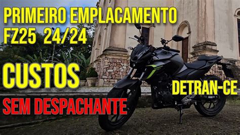 Como Emplacar Moto Km Primeiro Emplacamento Da Nova Fz Custo