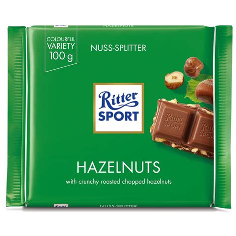 Ritter Sport Czekolada Mleczna Z Ciętymi Orzechami Laskowymi 100G