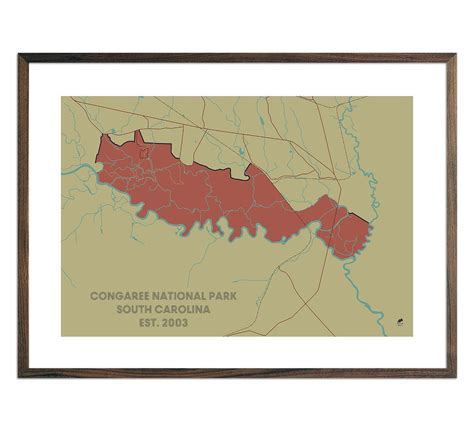 Congaree National Park Map | Congaree national park, National parks map ...