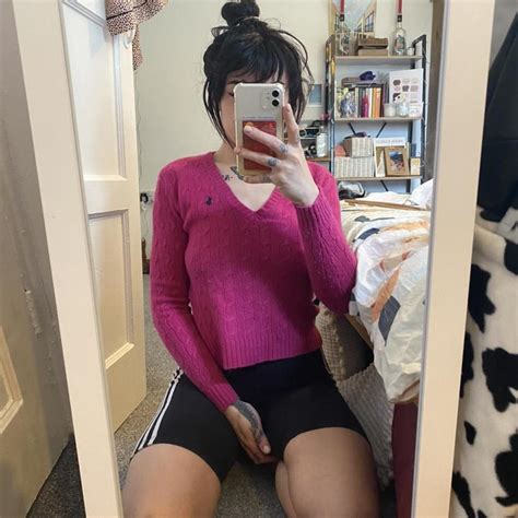 Hot Pink Ralph Lauren Knit Jumper So Comply Looks Depop