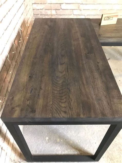 Купить Стол письменный угловой, массив дуба LOFT TABLE L-16 | Мебель в ...