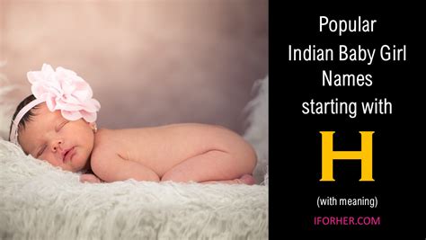 Latest Hindu Baby Girl Names Starting With H