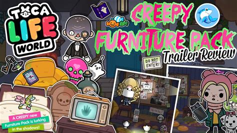 Toca Life World Creepy Furniture Pack Trailer Review Coming Soon