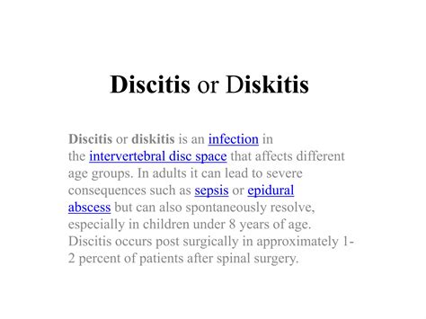 Discitis Pptx