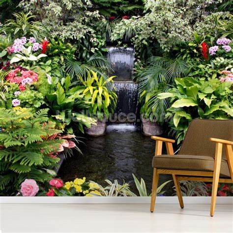 Tranquil Garden Wall Mural Wallsauce Uk