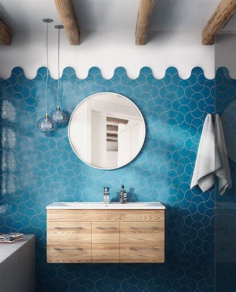 15 Blue Bathroom Tiles Designs Use Area Ideas Pros And Cons