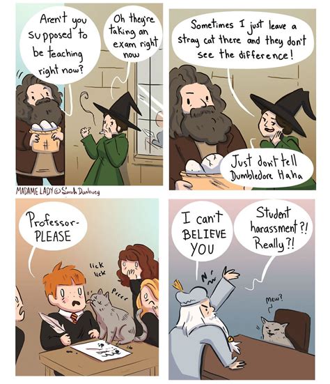 I Illustrate What Happens In Hogwarts When No Ones Watching 15 New Pics Harry Potter Comics