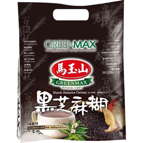 Greenmax Black Sesame Cereal 30g X14sachets Shopee Philippines