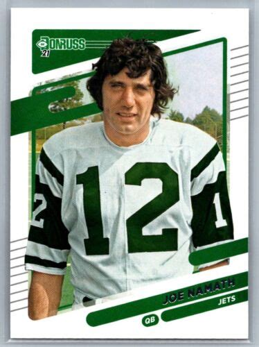 2021 Donruss 42b Joe Namath No Helmet EBay