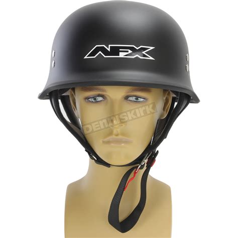 Afx Flat Black Fx 88 Half Helmet 0103 1064 Harley Motorcycle Goldwing