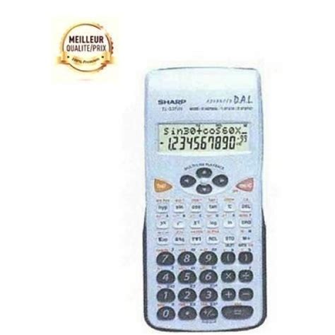 Sharp Calculatrice Scientifique Blanc