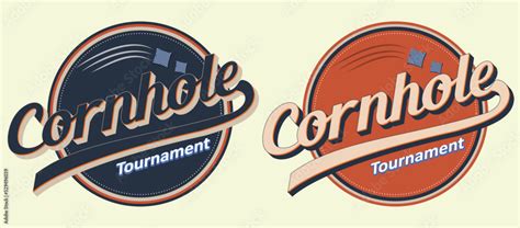 Cornhole Tournament .Corn hole vintage logo. Stock Vector | Adobe Stock