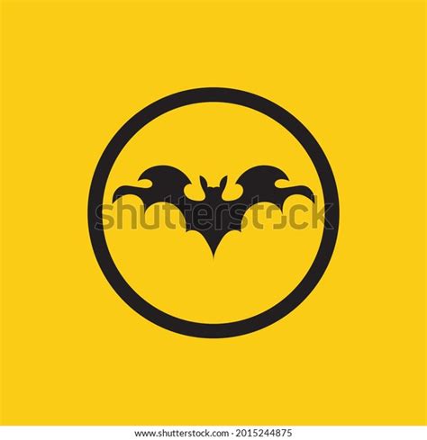 Vector Illustration Black Bat Logo On Stock Vector Royalty Free