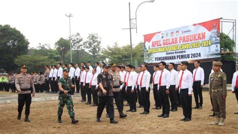 Polres Banjarnegara Lakukan Apel Gelar Pasukan Operasi Mantap Brata