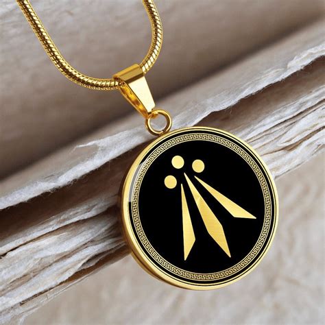 Awen Necklace Druid Pendant Jewelry Gold Charm Men Silver Amulet Etsy