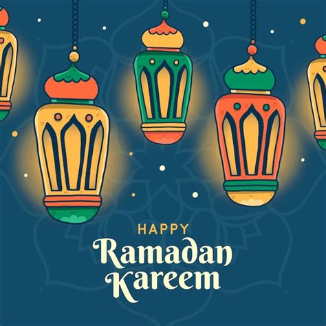 Illustration De Ramadan Kareem Dessin La Main Vecteur Gratuite