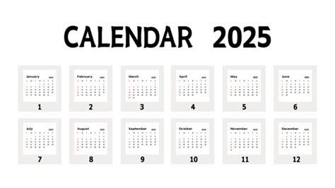 2025 Calendar Png Transparent Images Free Download Vector Files Pngtree