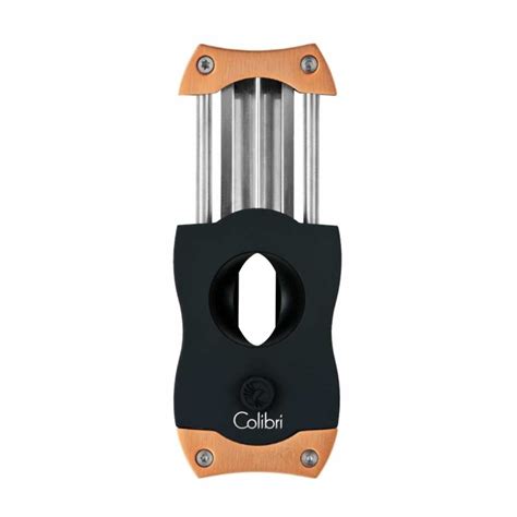 Colibri V Cut Kerbschnitt Zigarrencutter Schwarz Rosegold Kubazigarren Ch