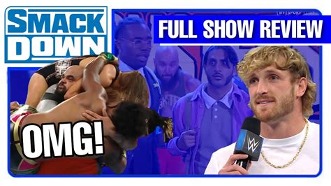 Logan Paul To Challenge Roman Reigns Wwe Smackdown Full Show