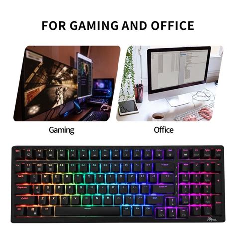 Royal Kludge RK98 Hot Swappable Wireless Mechanical Keyboard With 98keys RGB Backlit Tri Mode