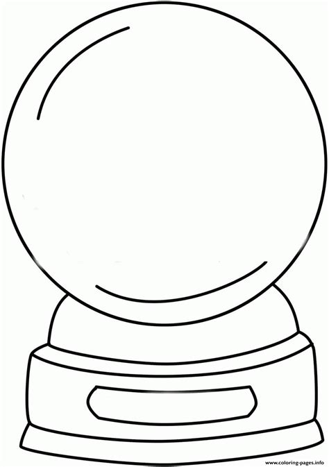 Snow Globe Coloring Coloring Pages