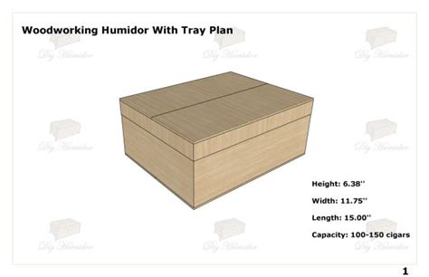 Glass Front Desktop Humidor Plan, DIY Humidor Plan, Cigar Humidor Plans ...