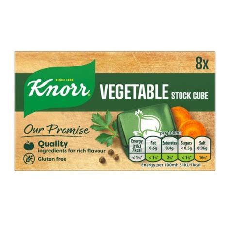 Knorr Vegetable Stock Cube 8 Pack 80g Fabfinds