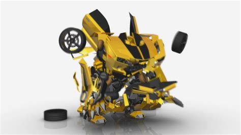 Digitally Transformed Bumble Bee Transformers Character Rigging