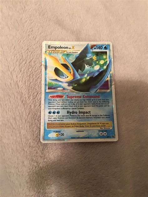 Pokemon BLACK STAR PROMO EMPOLEON LV X DP11 HOLO FOIL CARD MINT EBay