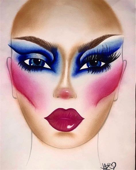 80s Glam Makeup Face Chart - Etsy in 2024 | Face chart, Makeup trends ...