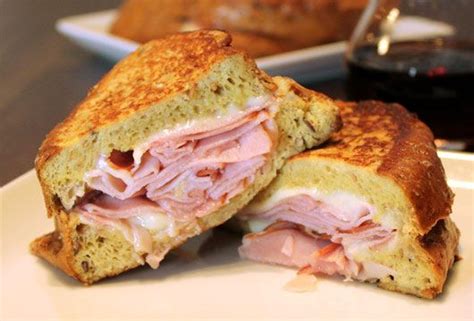 Ham And Swiss Stuffed French Toast Monte Cristo Sandwich Toast Recipes French Toast Recipe