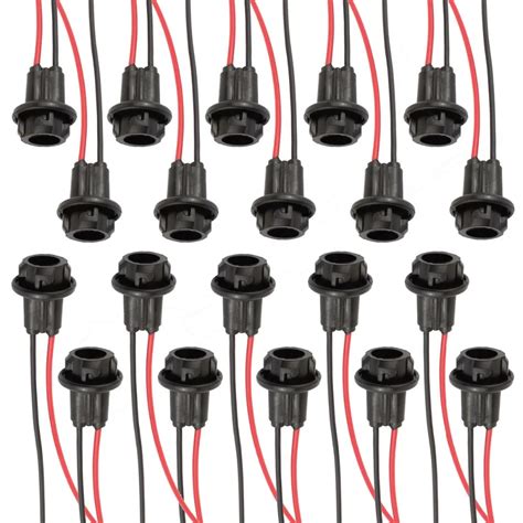 20ピースt10 194 w5w ledライト電球ソケット配線済みコネクタ用自動車 connector for led connector